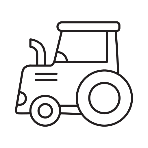Vehicle, tractor, agriculture, harvest, tractor truck icon